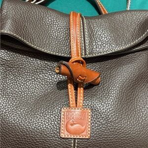 Dooney & Bourke Black and Brown Leather Bag